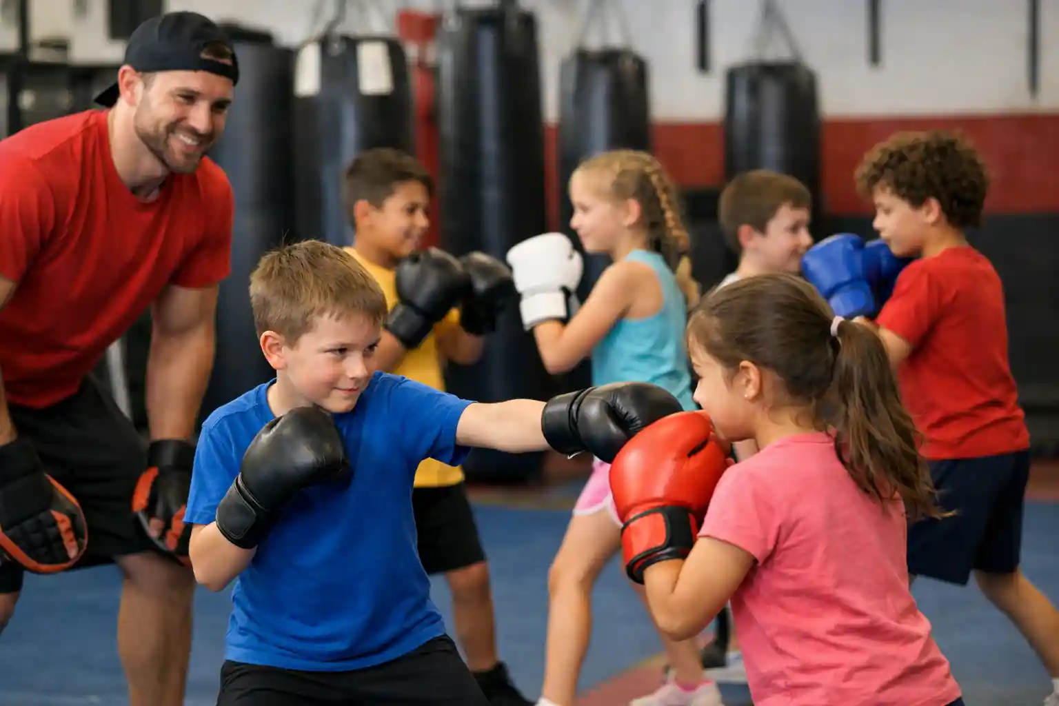 Entraînement boxe enfants